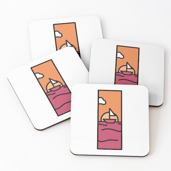 Item preview, Boat in front of the sunset designed and sold by edgART-meta.