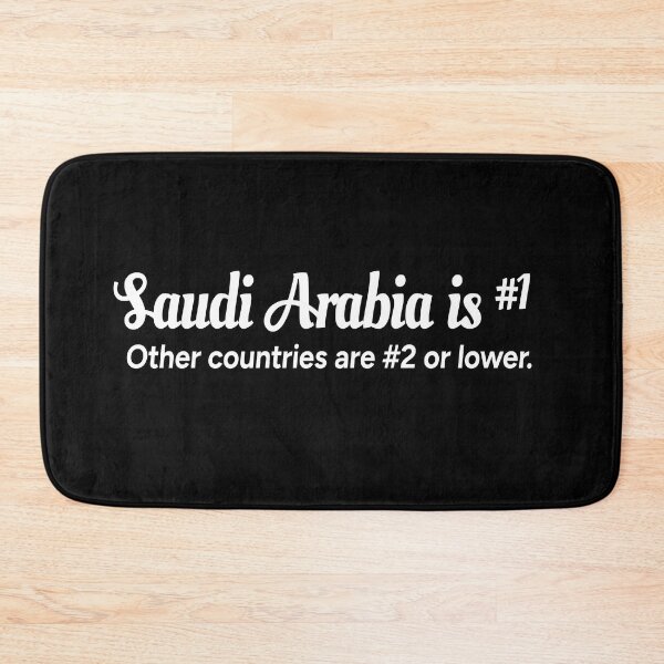 Item preview, Saudi Arabia is number 1. Other countries are number 2 or lower. designed and sold by redacteddesign.