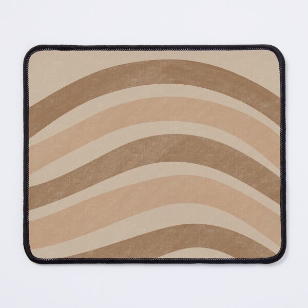 Item preview, Textured Wavy Lines Curvy Stripes Pattern Boho Style Cute Aesthetic Brown & Beige designed and sold by scorpiolane.