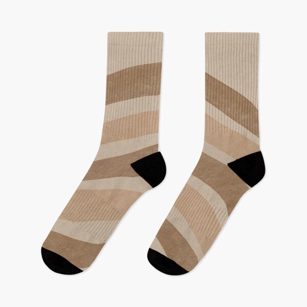 Item preview, Textured Wavy Lines Curvy Stripes Pattern Boho Style Cute Aesthetic Brown & Beige designed and sold by scorpiolane.