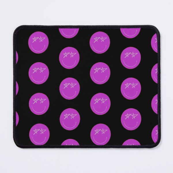 Item preview, Purple Smile Smiley Face with Drawing Star Eyes Design designed and sold by theprintedclub.