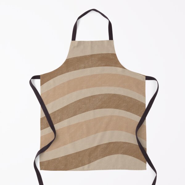 Item preview, Textured Wavy Lines Curvy Stripes Pattern Boho Style Cute Aesthetic Brown & Beige designed and sold by scorpiolane.