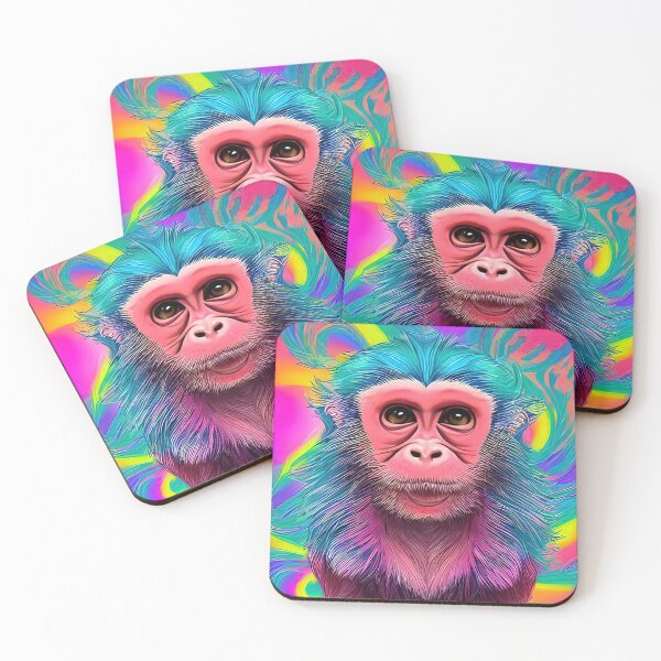 Item preview, Abstract Monkey Contemporary Modern Artwork designed and sold by davidelder.