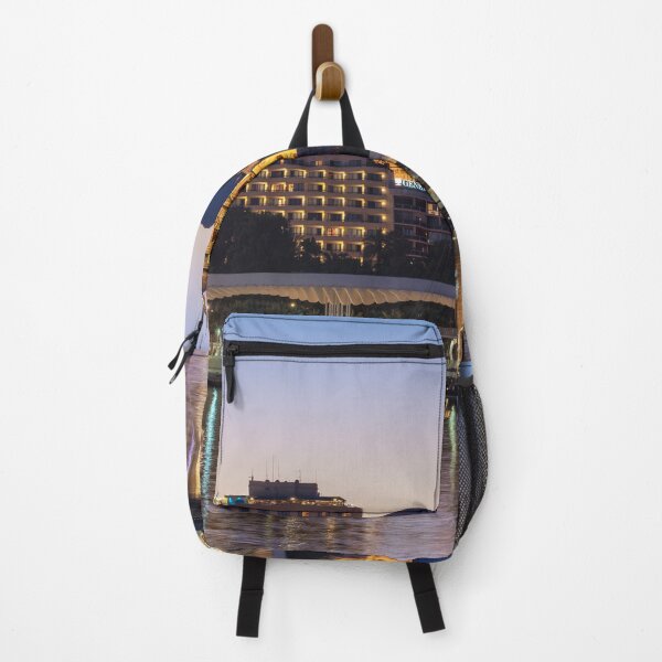 Item preview, Malaga Cathedral along the waterfront at dusk designed and sold by WorldScenery.