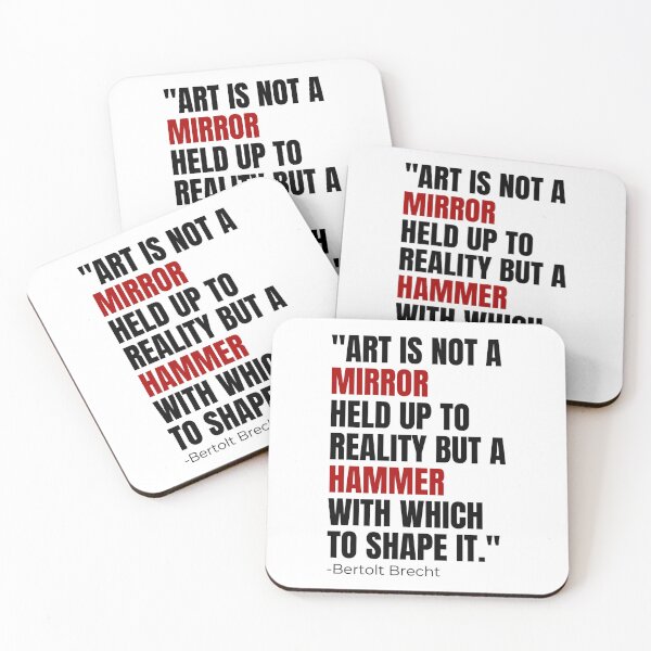 Item preview, Art is not a mirror... Bertolt Brecht Quote designed and sold by BluebellPainter.