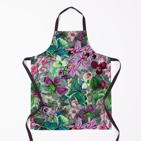 Artikelvorschau, Exotischer verträumter Blumenhimmel, botanische Illustration, Blumenmuster, graues Blumenmuster entworfen und verkauft von ZeinabTaha.
