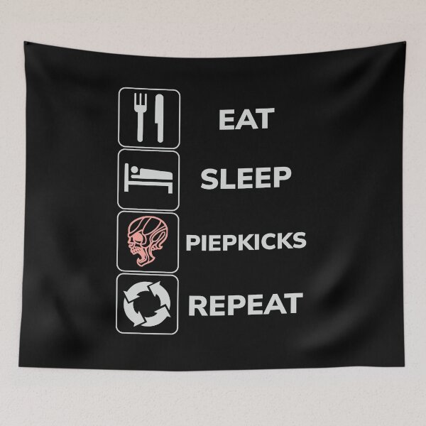 Item preview, Eat Sleep Piepkicks Repeat designed and sold by SPAZE-Typo.