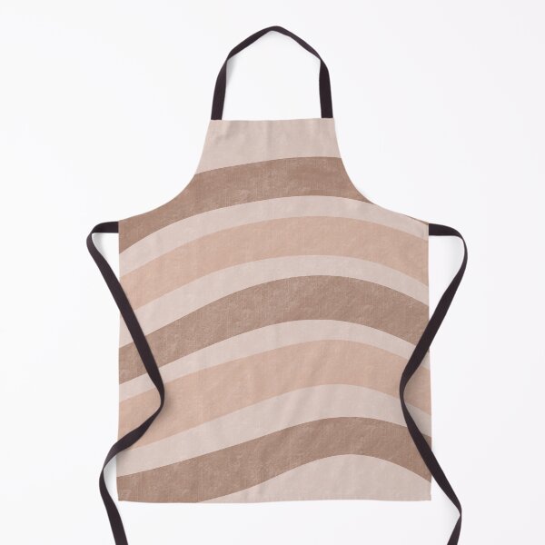 Item preview, Textured Wavy Lines Curvy Stripes Pattern Boho Style Cute Aesthetic Cream & Brown designed and sold by scorpiolane.