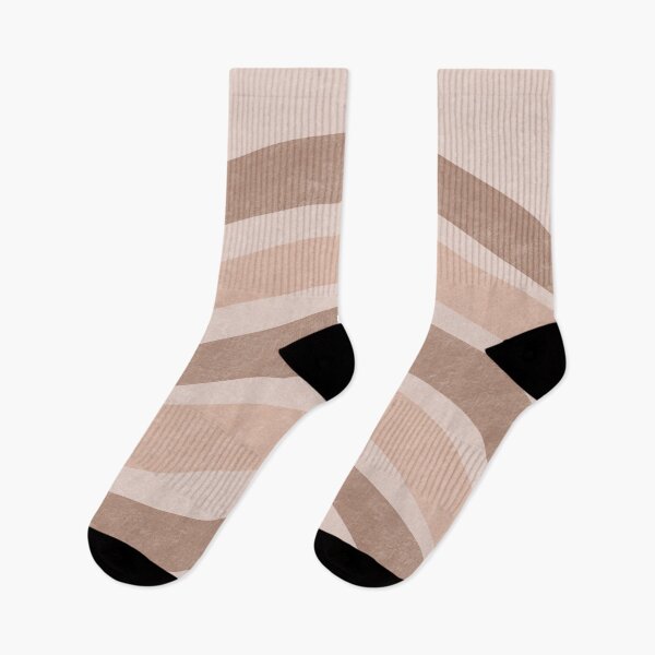 Item preview, Textured Wavy Lines Curvy Stripes Pattern Boho Style Cute Aesthetic Cream & Brown designed and sold by scorpiolane.