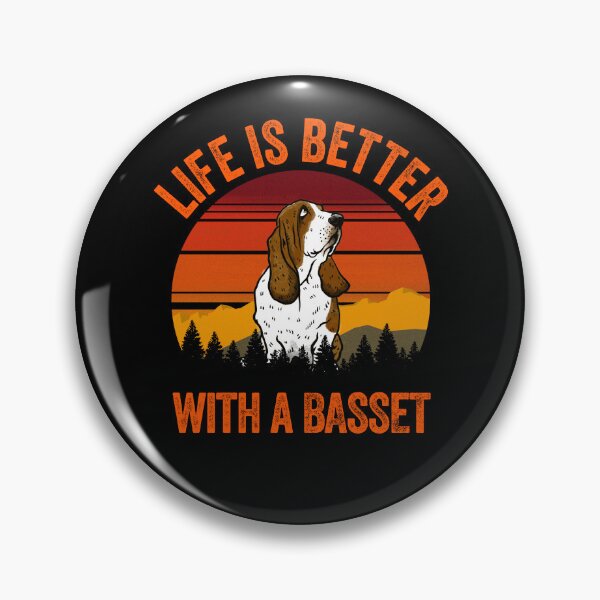 Item preview, Life Is Better With A Basset Vintage Country Dog Gift  designed and sold by Guarddogdrive.