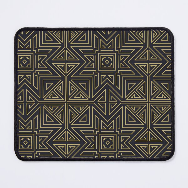 Item preview, luxury gold and black geometric pattern designed and sold by Martinamanifestingmoney28 13 .