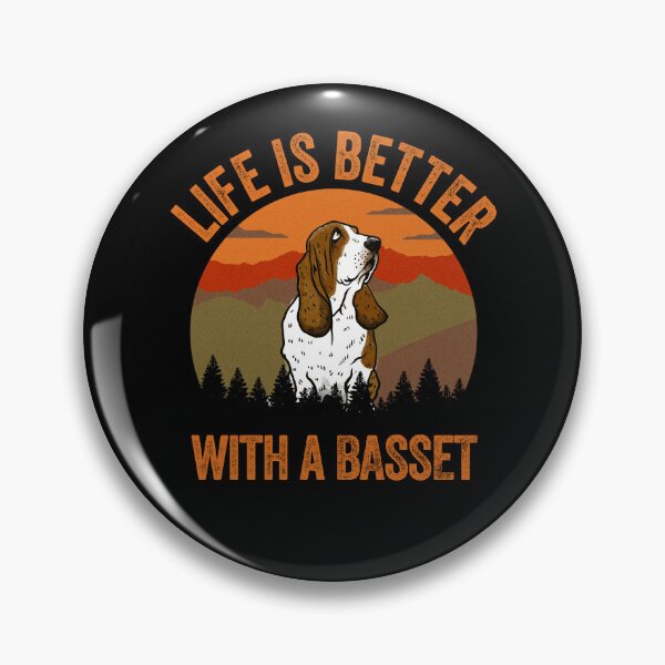 Item preview, Life Is Better With A Basset Vintage Country Dog Gift  designed and sold by Guarddogdrive.