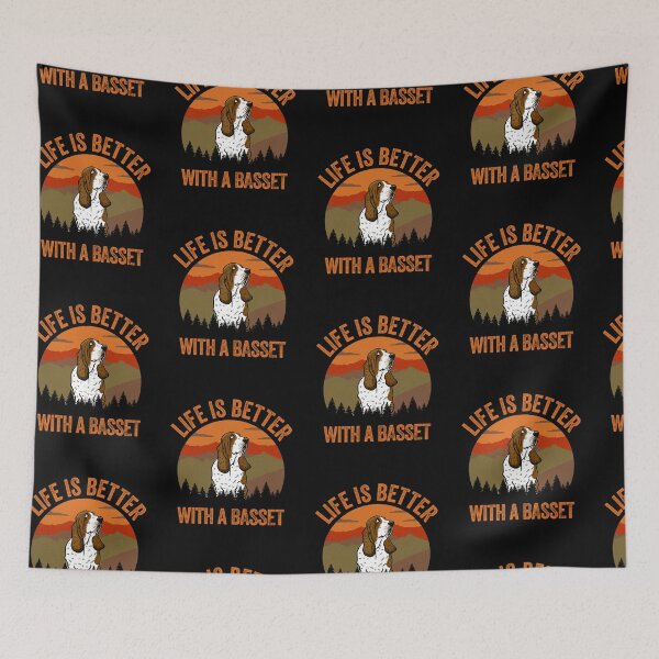 Item preview, Life Is Better With A Basset Vintage Country Dog Gift  designed and sold by Guarddogdrive.