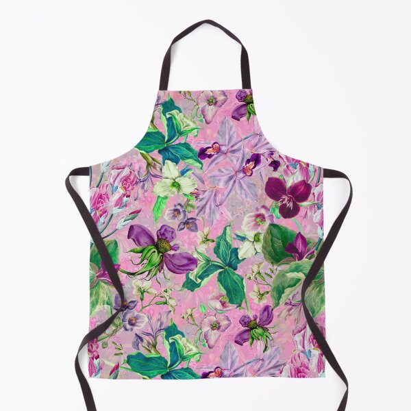 Item preview, Exotic dreamy floral heaven, botanical illustration, flowers pattern, pink floral designed and sold by ZeinabTaha.