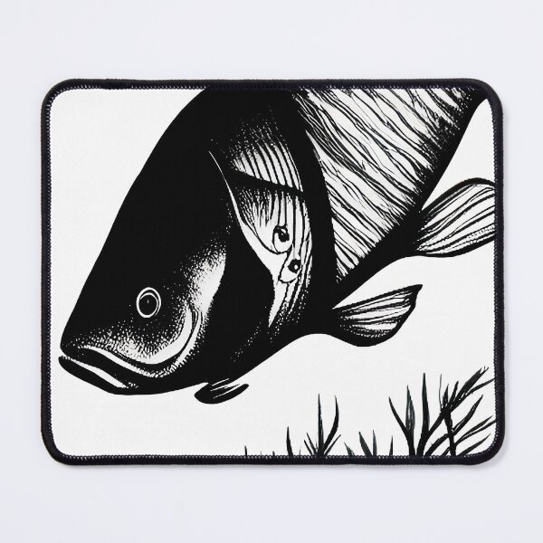 Item preview, Black and white fish designed and sold by OverAltruist.