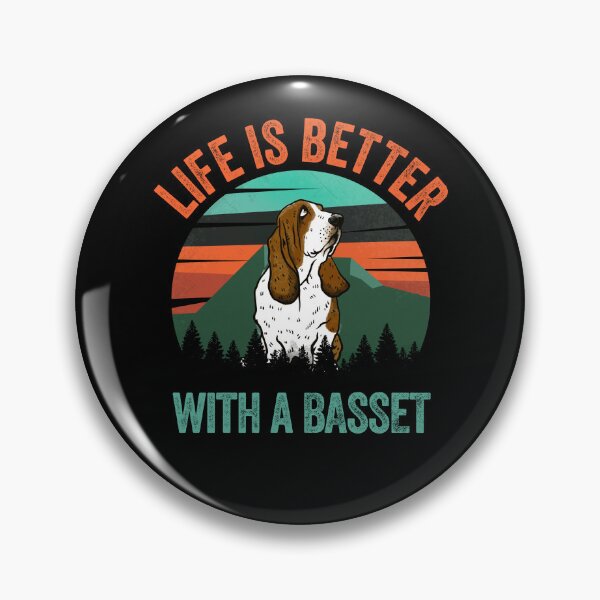 Item preview, Life Is Better With A Basset Vintage Dog Gift  designed and sold by Guarddogdrive.