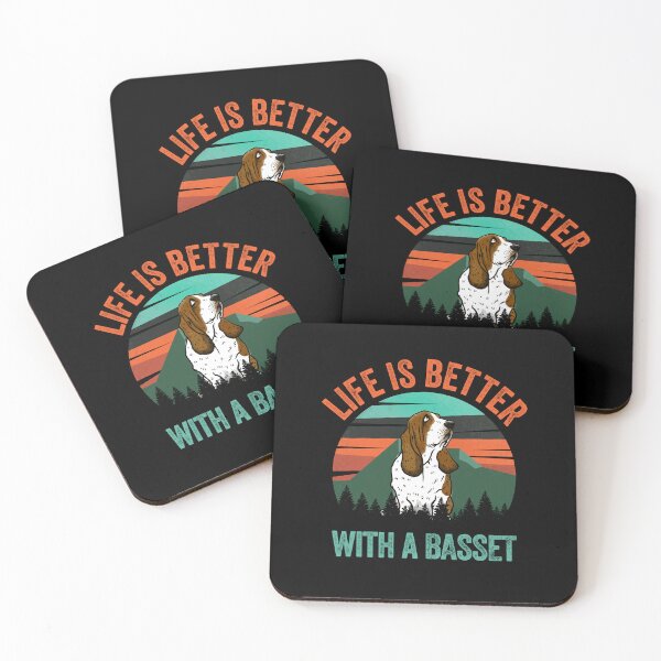 Item preview, Life Is Better With A Basset Vintage Dog Gift  designed and sold by Guarddogdrive.