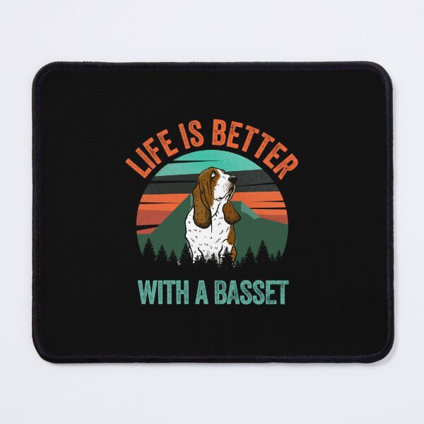 Item preview, Life Is Better With A Basset Vintage Dog Gift  designed and sold by Guarddogdrive.