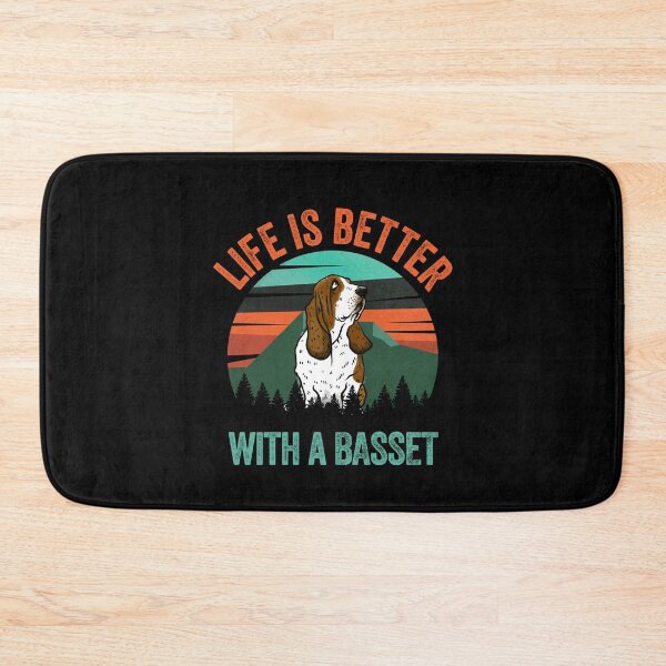 Item preview, Life Is Better With A Basset Vintage Dog Gift  designed and sold by Guarddogdrive.