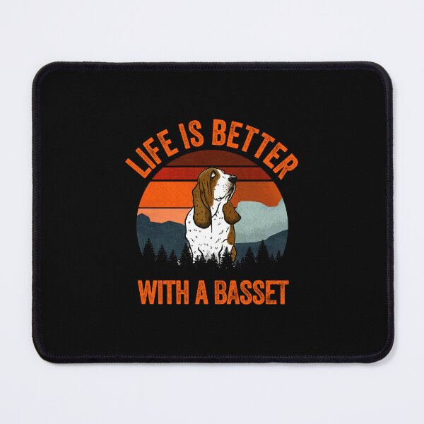 Item preview, Life Is Better With A Basset Vintage Dog Gift  designed and sold by Guarddogdrive.