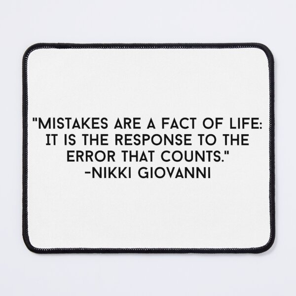 Item preview, Giovanni Mistakes Quotes designed and sold by BluebellPainter.
