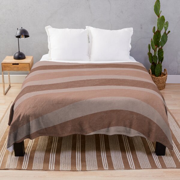 Item preview, Textured Wavy Lines Curvy Stripes Pattern Boho Style Cute Aesthetic Light & Dark Muted Orange designed and sold by scorpiolane.