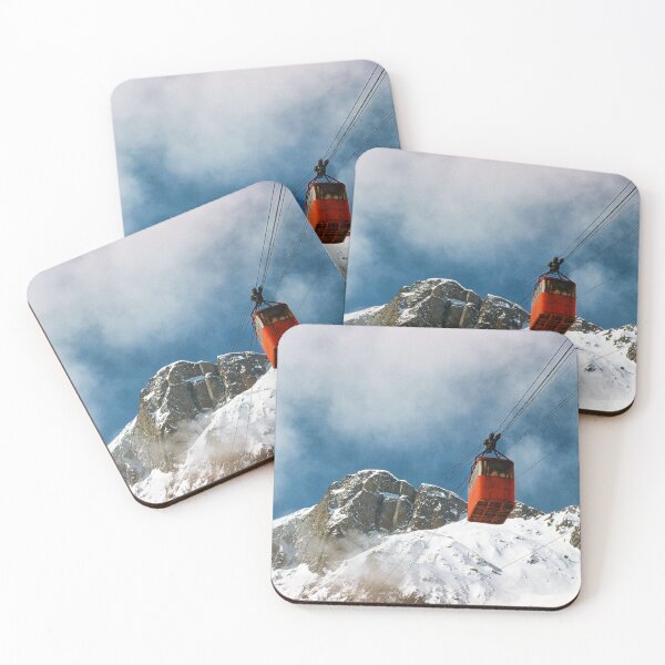 Item preview, 1940s - Red Cable Car, Chamonix, French Alps, France designed and sold by thatwaslife.