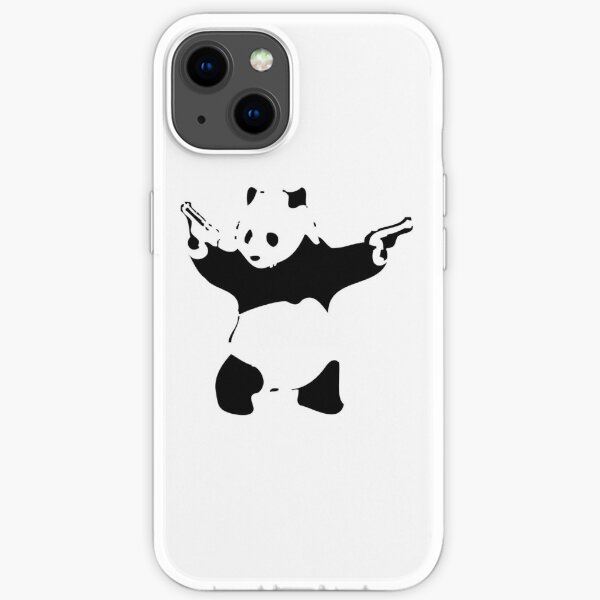 Panda Print Banksy iPhone Soft Case