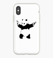 Vinilo o funda para iPhone Panda Print Banksy