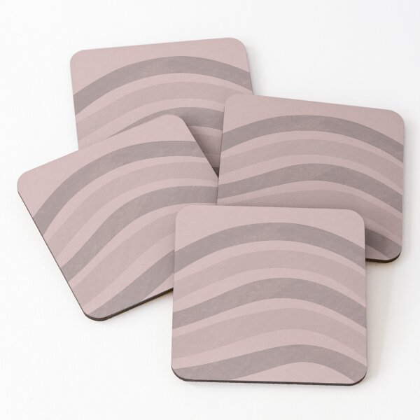 Item preview, Textured Wavy Lines Curvy Stripes Pattern Boho Style Cute Aesthetic Sand & Gray designed and sold by scorpiolane.