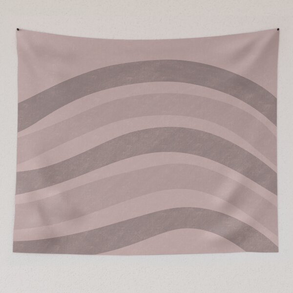 Item preview, Textured Wavy Lines Curvy Stripes Pattern Boho Style Cute Aesthetic Sand & Gray designed and sold by scorpiolane.