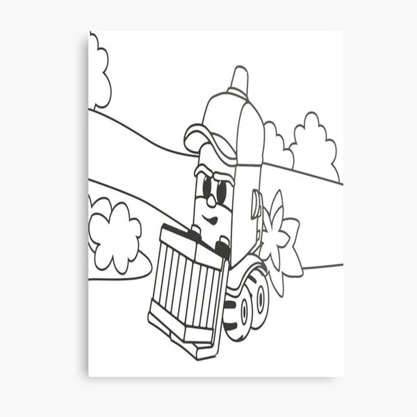 Scoop coloring  Truck coloring pages, Coloring pages, Leo