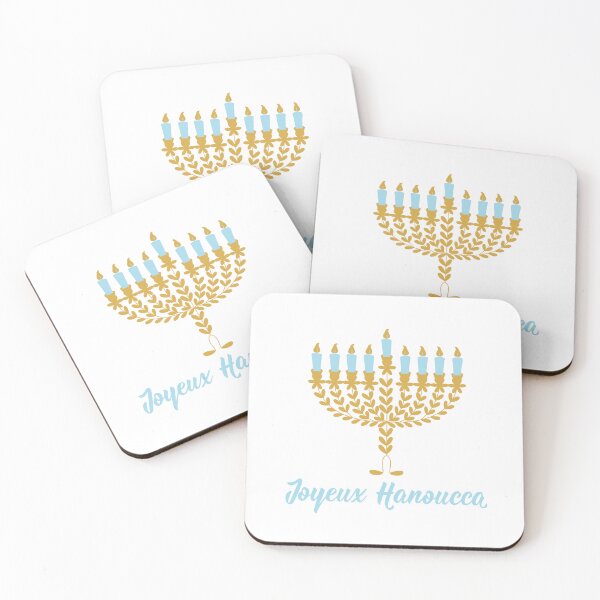 Item preview, Joyeux Hanoucca. Happy Hanukkah - French text. Lettering. designed and sold by pidzam4e.