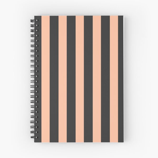 Item preview, Peachy Coral & Black Broad Stripes designed and sold by AlteredUrbane.