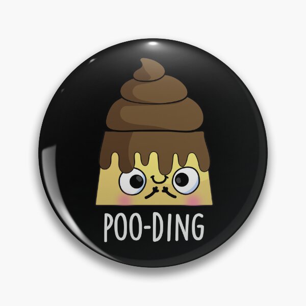 Item preview, Poo-ding Poop Funny Pudding Puns (Dark BG) designed and sold by punnybone.