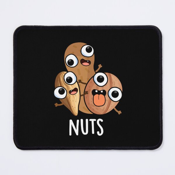 Item preview, Nuts Funny Nutty Food Puns (Dark BG) designed and sold by punnybone.