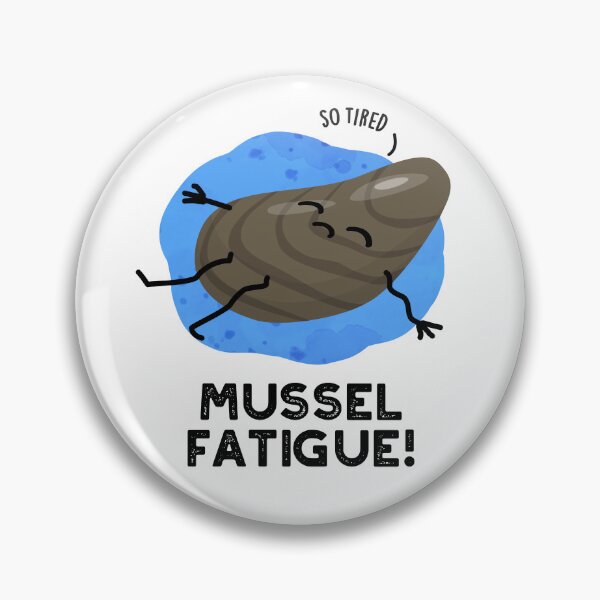 Item preview, Mussel Fatigue Funny Muscle Puns  designed and sold by punnybone.