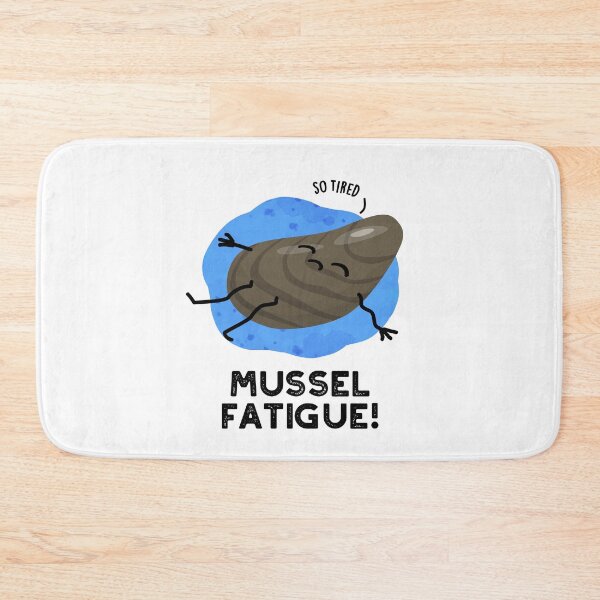 Item preview, Mussel Fatigue Funny Muscle Puns  designed and sold by punnybone.