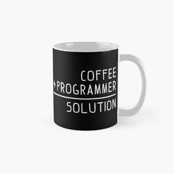 Item preview, Coffee + Programmer = Solution  designed and sold by blacklinesart.