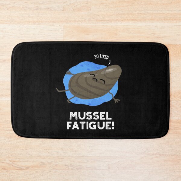 Item preview, Mussel Fatigue Funny Muscle Puns (Dark BG) designed and sold by punnybone.