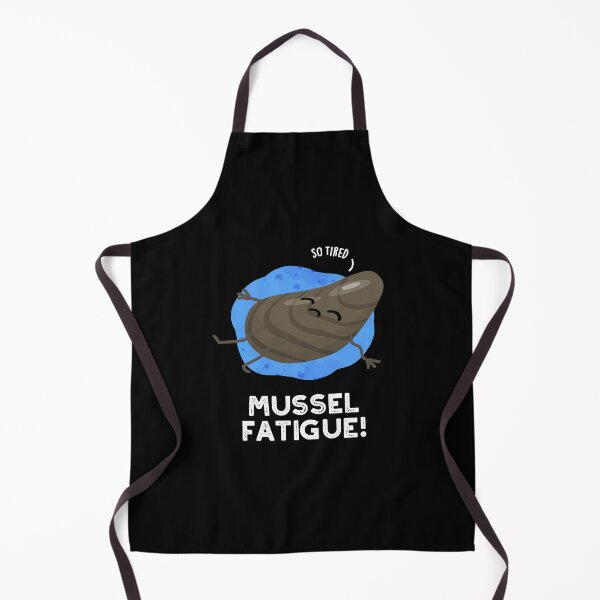 Item preview, Mussel Fatigue Funny Muscle Puns (Dark BG) designed and sold by punnybone.