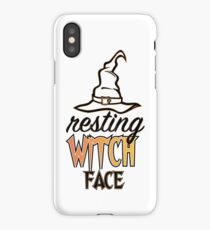 Resting Witch Face Funny Halloween iPhone Case/Skin