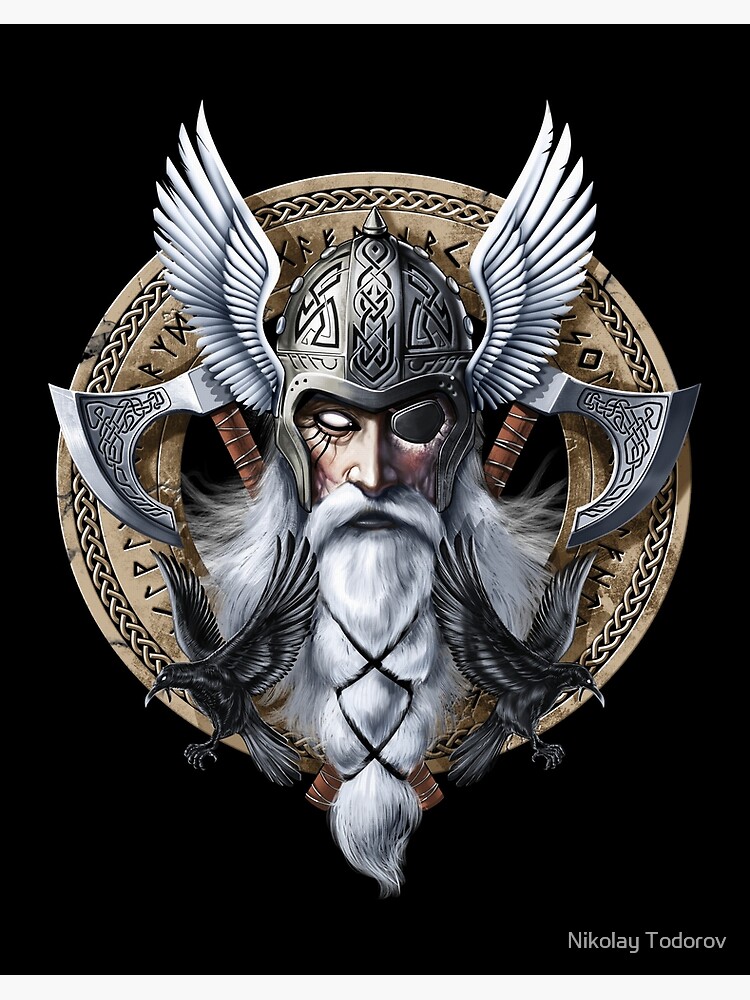 Odin Art  Viking warrior tattoos, Norse mythology tattoo, Warrior tattoos