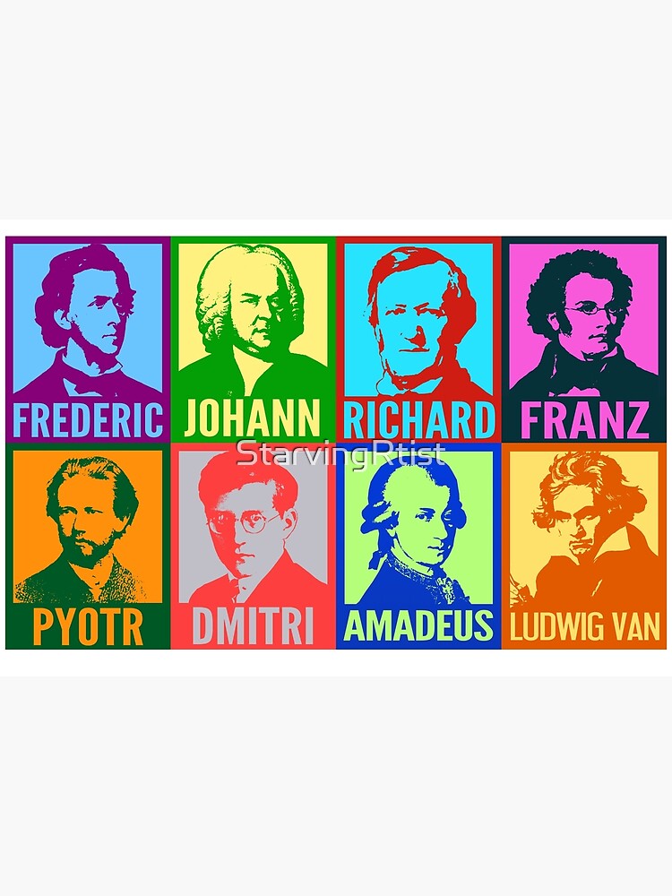 Pop Art Composers by StarvingRtist