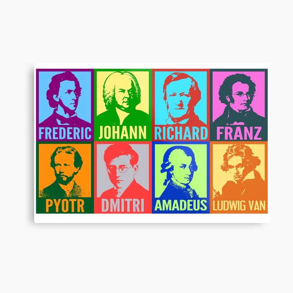 Pop Art Composers Metal Print