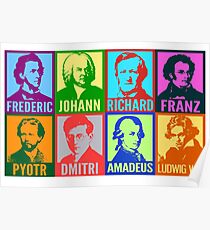 Póster Compositores de pop art