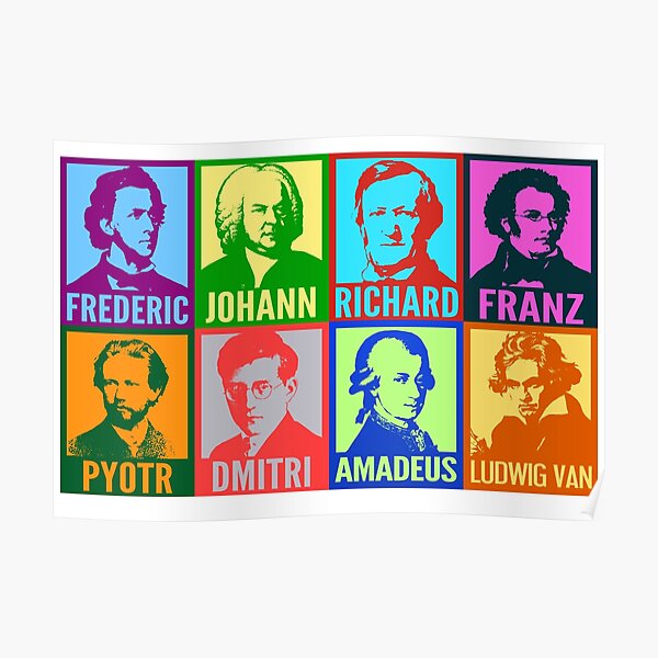 Pop Art Composers Poster