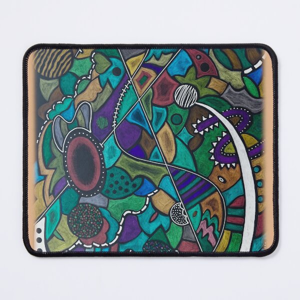 Item preview, Bright abstract drawing designed and sold by Dimakesthings.
