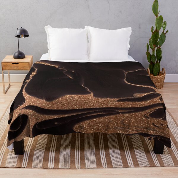 Item preview, Brown Marble with Gold Glitter designed and sold by Muhashii Mu.