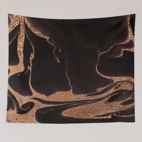 Item preview, Brown Marble with Gold Glitter designed and sold by Muhashii Mu.